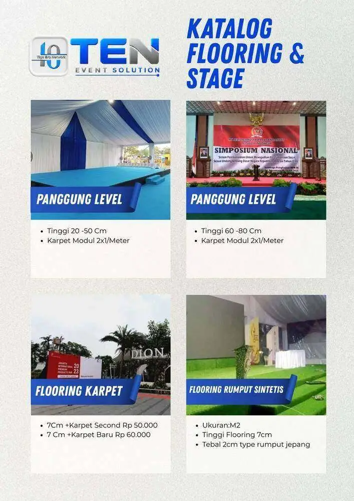 Katalog Stage Flooring Backdrop dan Partisi