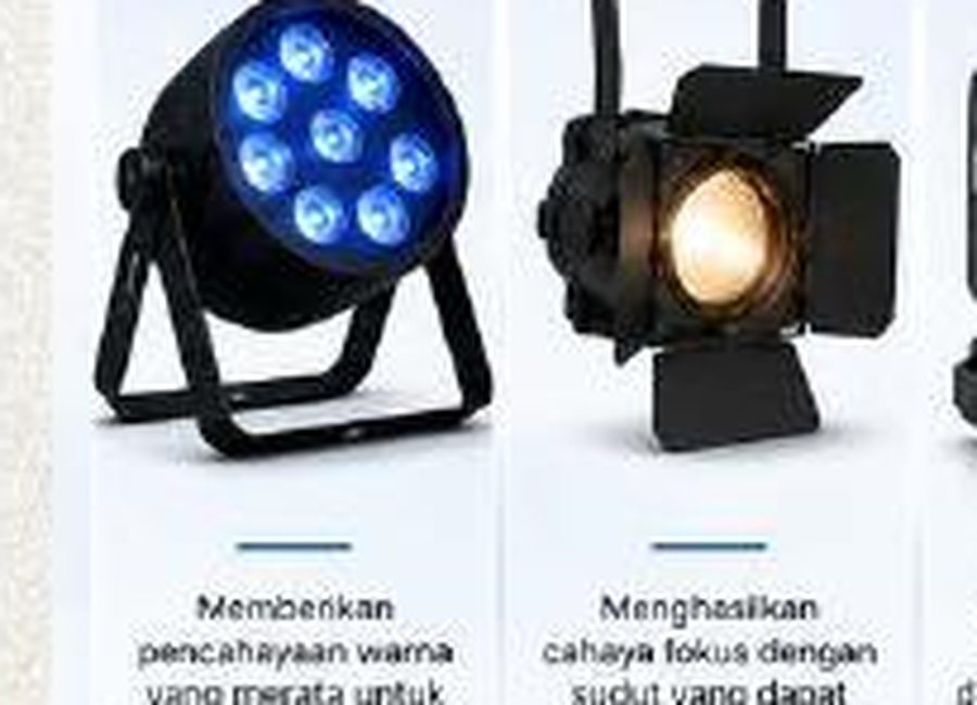 PAR LED dan Fresnel untuk Lighting Event